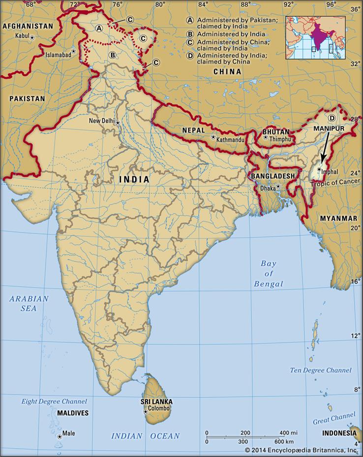 manipur india map