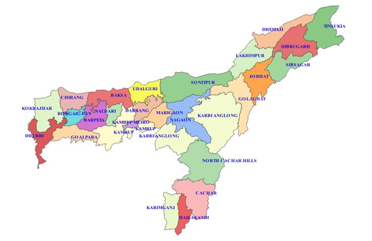 assam map