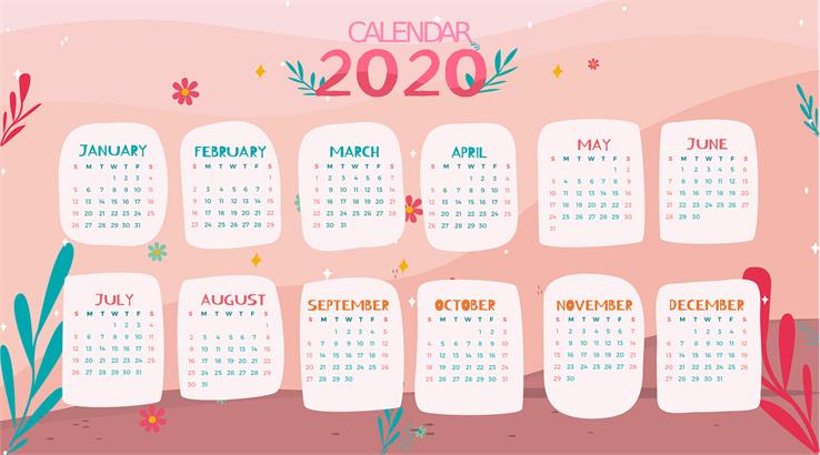 calendar 2020