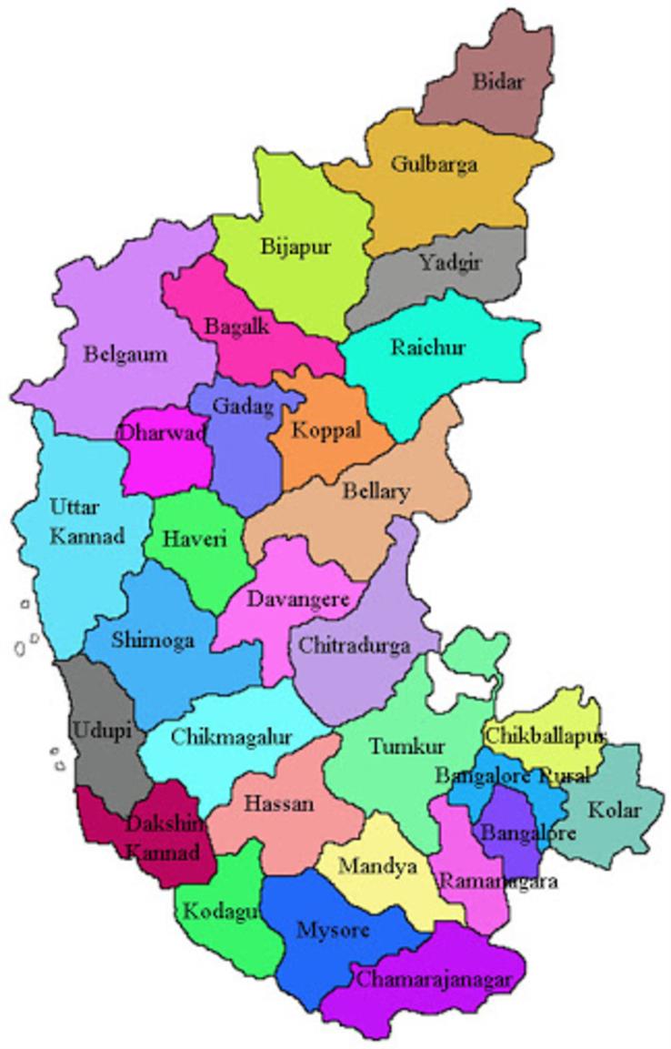 karnataka map