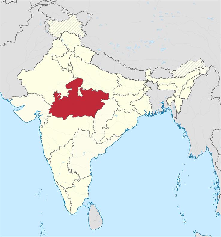 madhya pradesh map